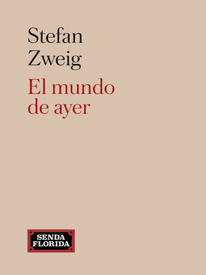 cover image of El mundo de ayer